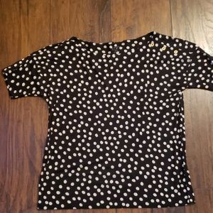Ann Taylor Loft polka Dot Top